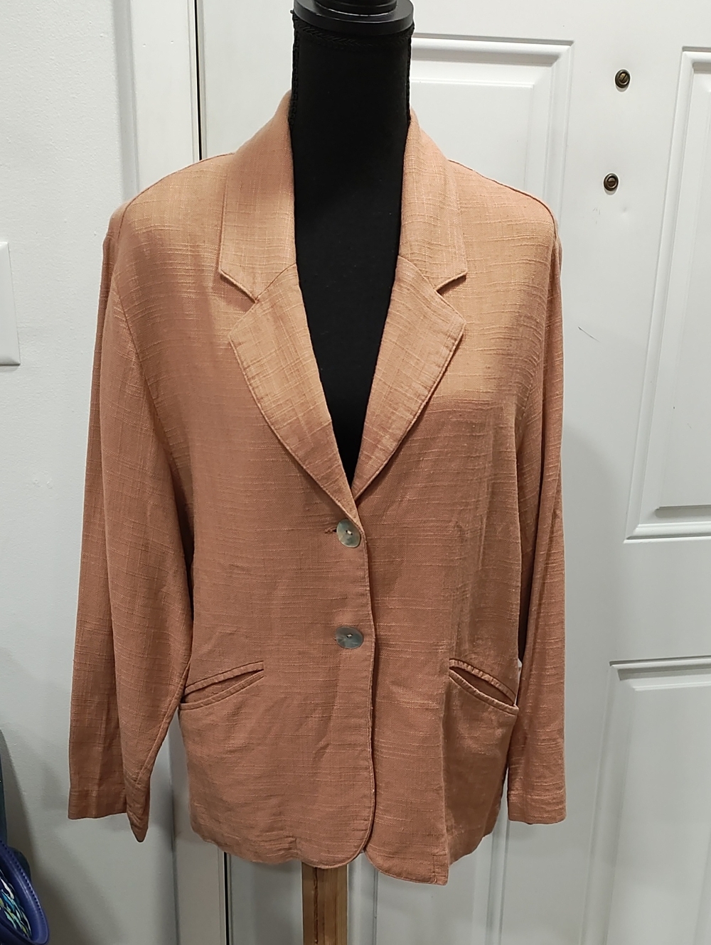 Urban Outfitters Rust-Peach Lightweight Blazer